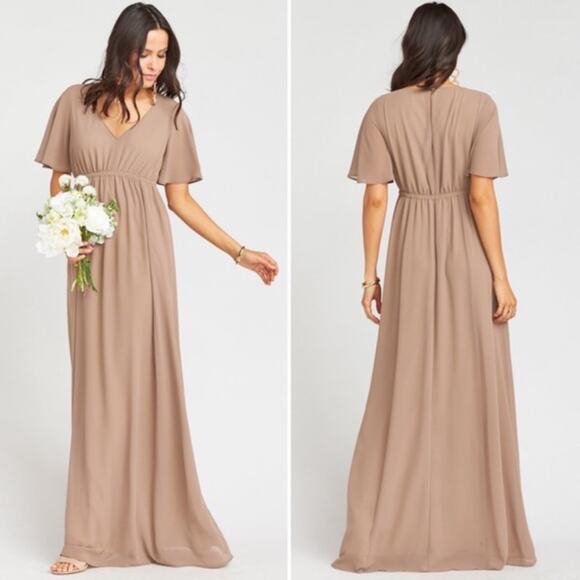 Show Me Your MuMu Dresses & Skirts - SHOW ME YOUR MUMU Dress Large Emily Maxi Empire Waist Wedding Bridal Formal NWT